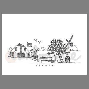 Betuws Theehuis | Wenskaart | De Betuwe
